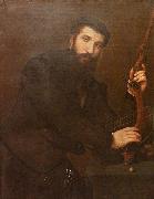 Lorenzo Lotto Portrait of a Crossbowman oil painting artist